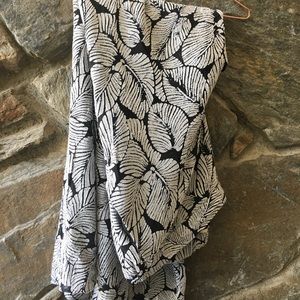 Elevenses Native Palm Wide Leg Trouser - Anthro